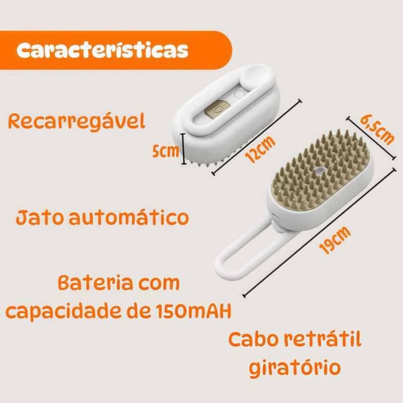 Escova a Vapor para Pets