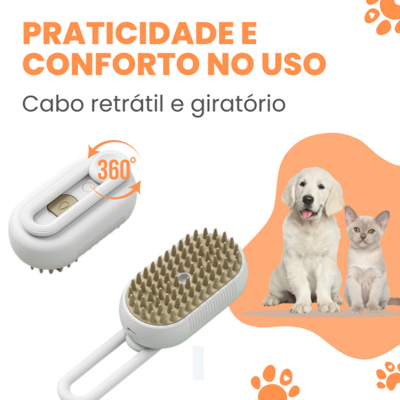 Escova a Vapor para Pets